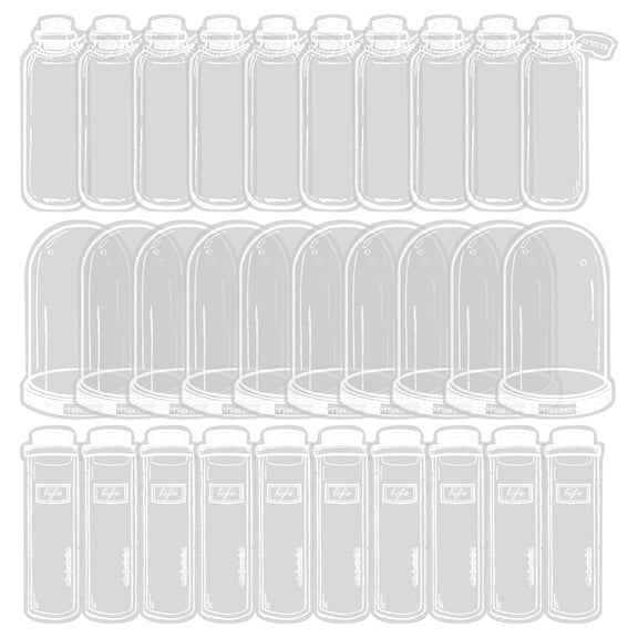 Qiweii 3 Style Clear Pressed Flower Bookmark Combo 90 Piece,Reading and Book Lover Stationery