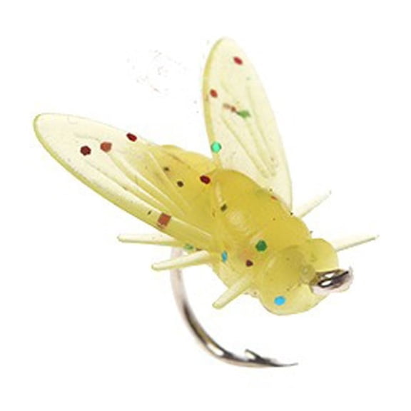 Qiweii 30 Pieces Simulation Fly Soft Bait with Hook Micro Lure for Trout White Bait Perch Black Pit Wild Fishing with Fish Attractant，30 Piece Fly Soft Bait with Fish Attractant