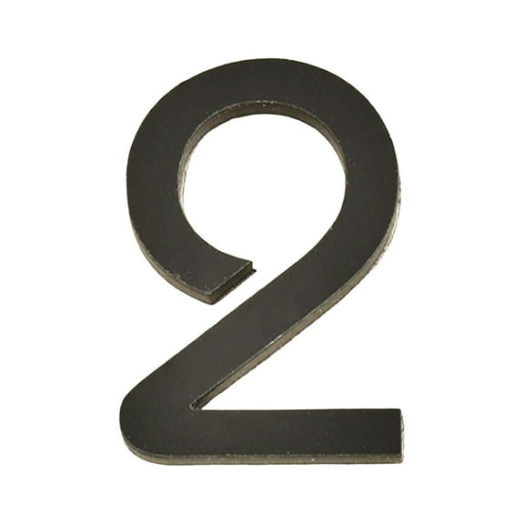 Qiweii 3D Acrylic Black Number Plateļ¼Self Adhesive Digital Sign for Home Door and Mailbox Marking