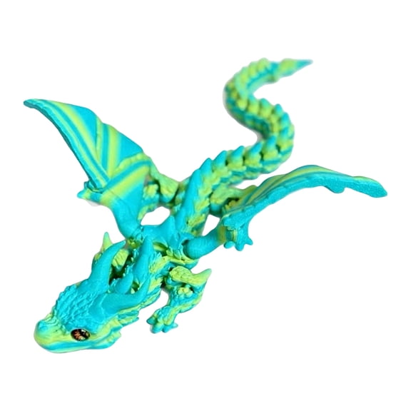 Qiweii 3D Dragon Figurine Decorative Model for Home and Collection