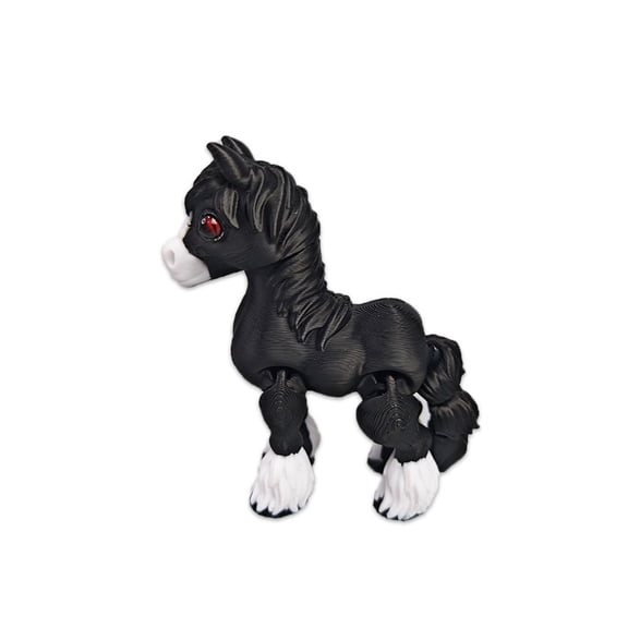 Qiweii 3D Printed Horse Figurine Decorative Ornament for Home Desktop and Tabletop Display