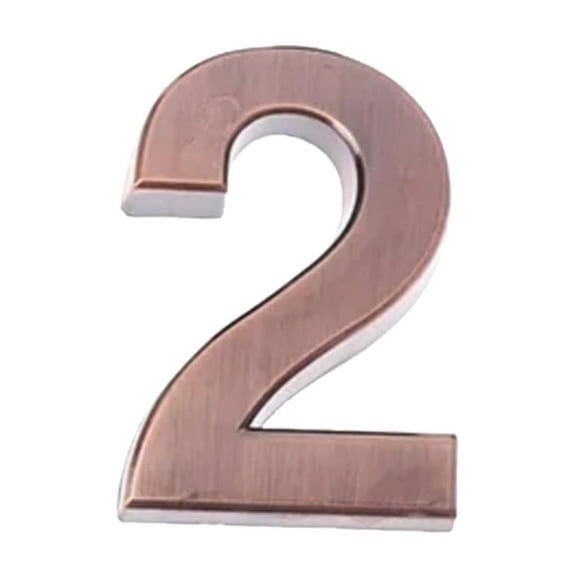 Qiweii 3D Stereo Number Stickers House Number Plates 7cm Self-Adhesive Door Number Stickers For Home Office Door Address Marking