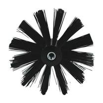 Qiweii 4/6 Inch Nylon Chimney Cleaning Brush M8 Thread Design For Dryer Vent Duct Lint Removal Chimney Maintenance