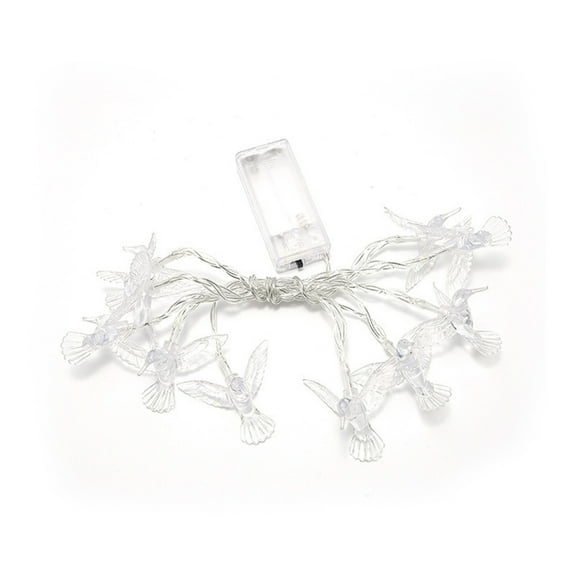 Qiweii 4.92 Foot 10 LED Bird String Lights,Battery Powered Decorative Lamp for Patio Garden and Home