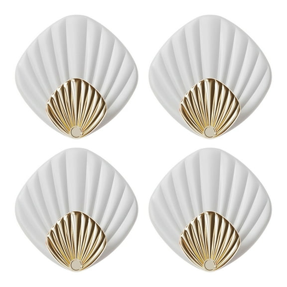 Qiweii 4 Piece No Trace Self Adhesive Hook Wall Hanger for Bathroom and Kitchen