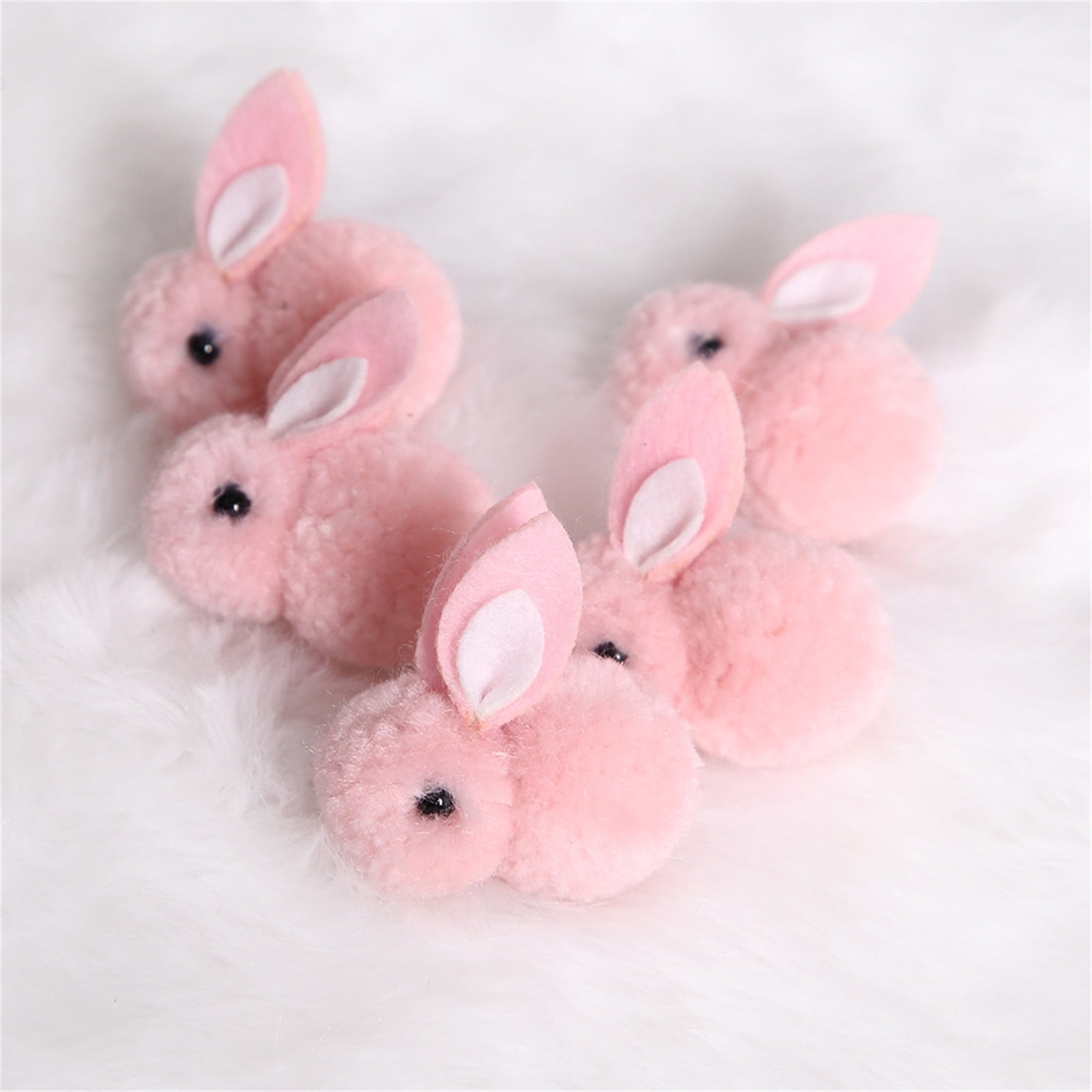 Qiweii 5-piece 4.5cm Mini Plush Rabbit Toy Set,Cute Stuffed Animal for ...