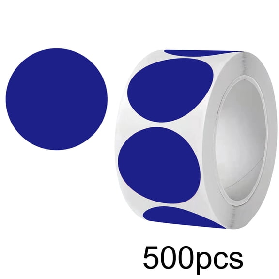 Qiweii 500 Piece 1 Inch Color Dot Stickers Decorative Adhesive Labels for Craft and Organizing