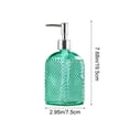 thumbnail image 1 of Qiweii 500ml Glass Hand Soap Dispenser Pump Bottle Refillable Lotion Bottle for Bathroom and Kitchen Use Press Pump Container with Modern Design, 1 of 6