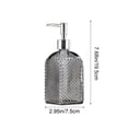 thumbnail image 1 of Qiweii 500ml Glass Hand Soap Dispenser Pump Bottle Refillable Lotion Bottle for Bathroom and Kitchen Use Press Pump Container with Modern Design, 1 of 6