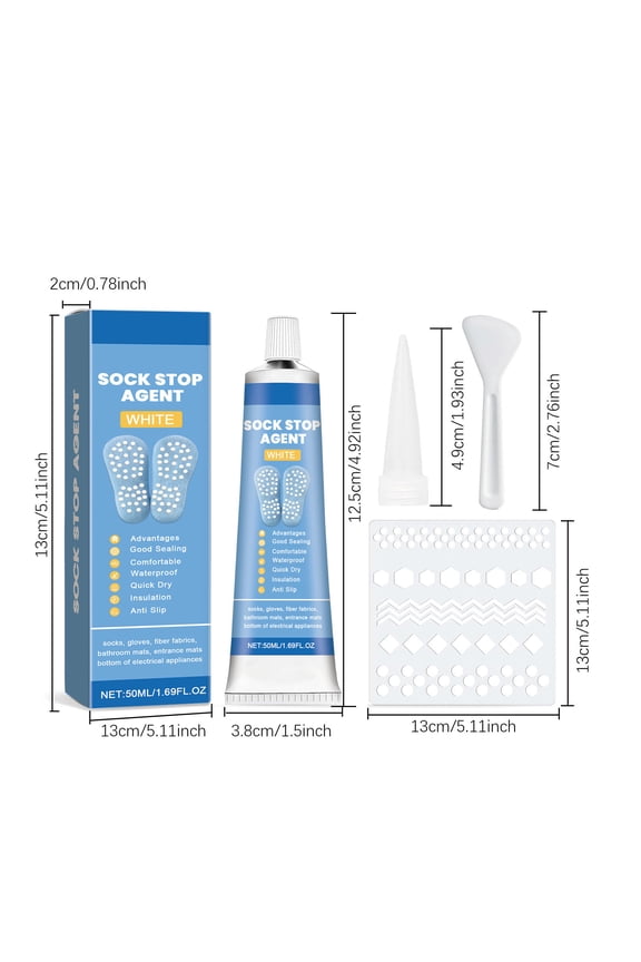 50ml Sock Anti Slip Glue,Silk Stocking Heel Anti Slip and Adhesive Solution