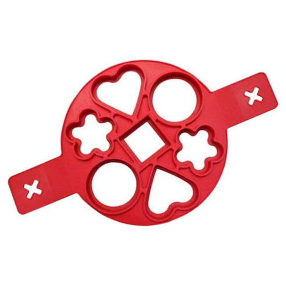 Qiweii 7 Hole Egg Ring Set,Stainless Steel Non Stick Mold for Perfect Fried Eggs