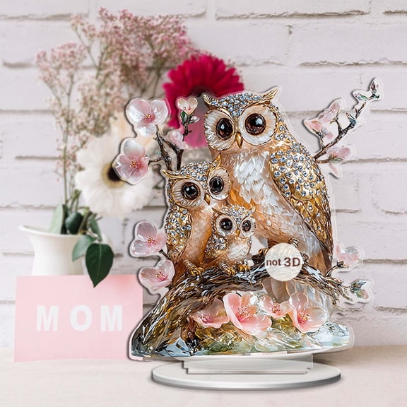 Qiweii Acrylic Desktop Decorative Ornament, Modern Home Party Centerpiece, Versatile Festive Decoration