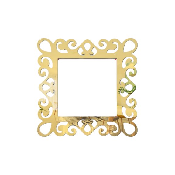 Qiweii Acrylic Mirror Square Switch Wall Sticker Self Adhesive Home Decor Decal