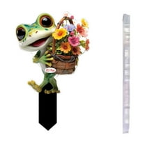 Qiweii Adorable Frog Garden Statue with Flower Pot - Whimsical Outdoor Decor for Yard, Patio, Lawn - Cute Spring & Summer Home Garden Decor Gift Idea