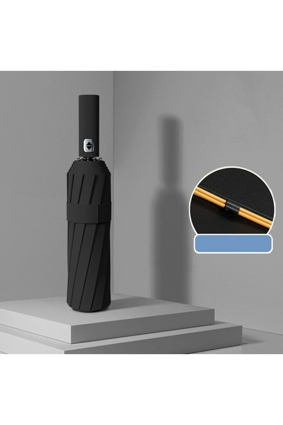 Automatic Rotatable Foldable Umbrella, UV-Protection Sunscreen Umbrella, One-Button Open/Close Rain Sun Umbrella