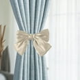 thumbnail image 1 of Qiweii Bow Curtain Tiebacks Clip Decorative Tie Backs For Curtains Home Living Room Curtain Decoration Clip Easy To Use No Drilling Window Decor Accessory, 1 of 6