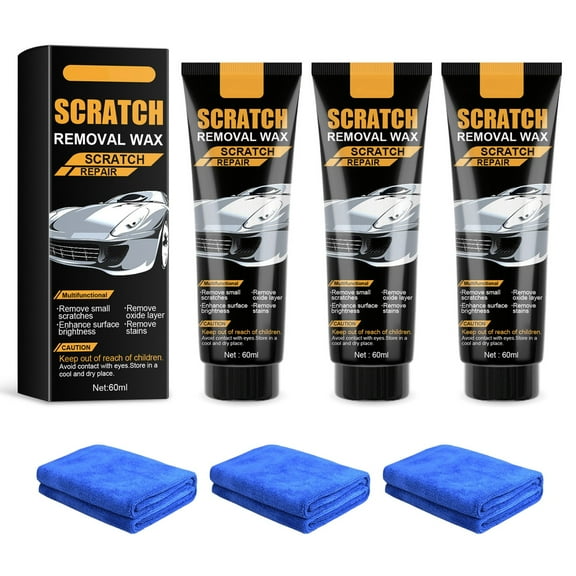 Qiweii Car Scratch Repair Paste，Effective Polishing Compound for Paint Scuff and Blemish Restoration