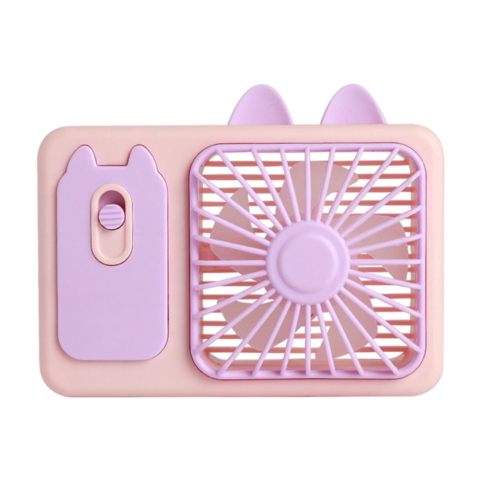 Qiweii Cartoon Camera Cat Shaped Fan,Portable Handheld Mini Fan,Cute ...