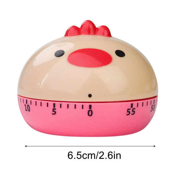 Qiweii Cartoon Kitchen Timer Mechanical Cooking Alarm for Baking and Food Prep