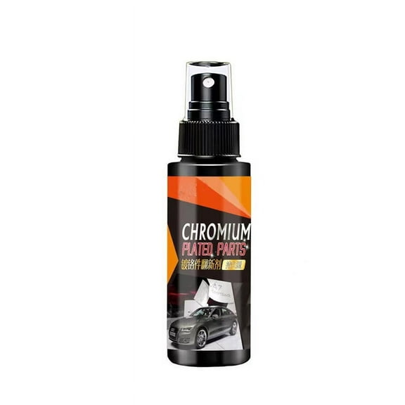 Qiweii Chrome Plated Part Restorer and Polish,Powerful formula for Chrome Trim Rust Removal Oxidation Prevention and Shine Enhancement