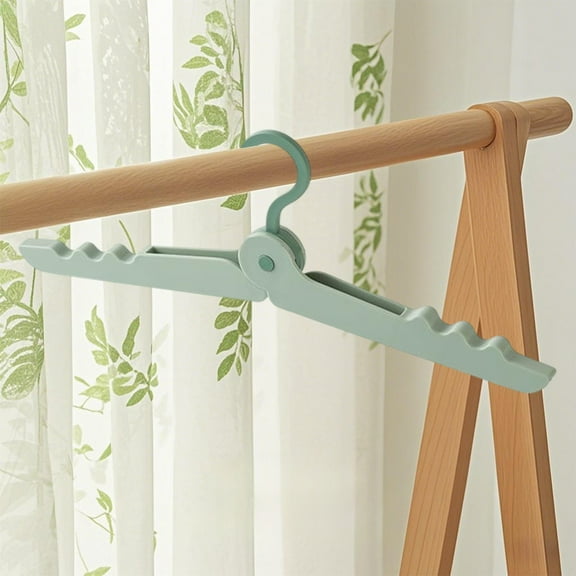 Qiweii Collapsible Travel Clothes Hanger,Lightweight Rack for On The Go Laundry and Wardrobe Organization
