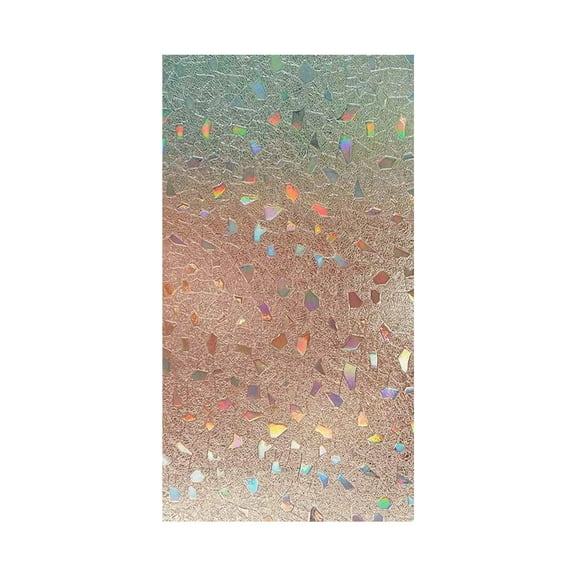 Qiweii Colorful Stone Static Window Cling，No Adhesive Decal for Home Glass and Mirror Decor