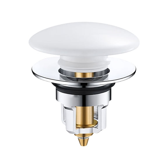 Qiweii Copper Washbasin Leak Plug Bounce Core Sink Water Dispenser Odor-Proof Artifact Pool Drain Plug Anti-Backflow Accessory