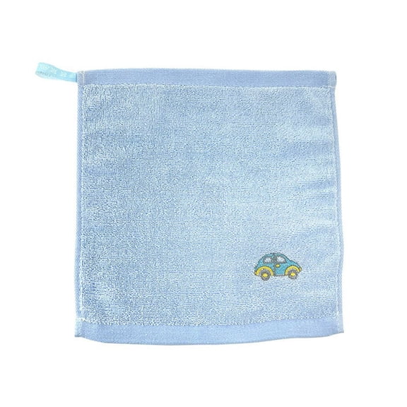 Qiweii Cotton Embroidered Square Towel 11.81x11.81 Inches Kindergarten Early Education Class Hand Towel Face Towel Drool Towel Packaging Fee 0.2 Yuan Included,Soft Towel for Daily Use