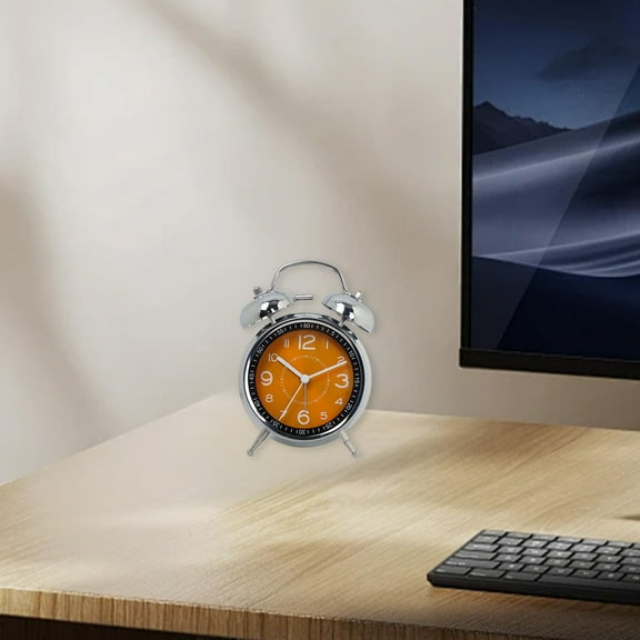 Qiweii Creative Luminous Quartz Alarm Clock Kraft Paper Box Packaging No Battery Included,Luminous Quartz Alarm Clock No Battery