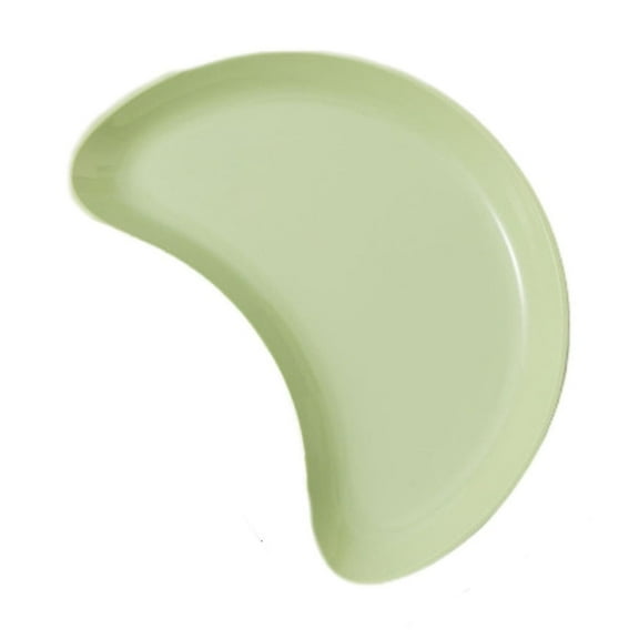 Qiweii Crescent Shaped Plastic Small Plate,Cute Small Plate for Snacks and Appetizers