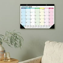 Qiweii Desk Calendar 2026 , Wall Calendar 2025-2026 Covers 2026.1 to 2027.6, Large Desktop Monthly Calendar for Home School & Office, Perfect for Keeping Track of Important Dates