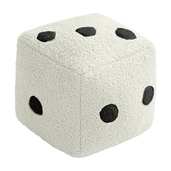 Qiweii Dice Shaped PillowDecorative Cushion for Sofa Bedroom and Game Room