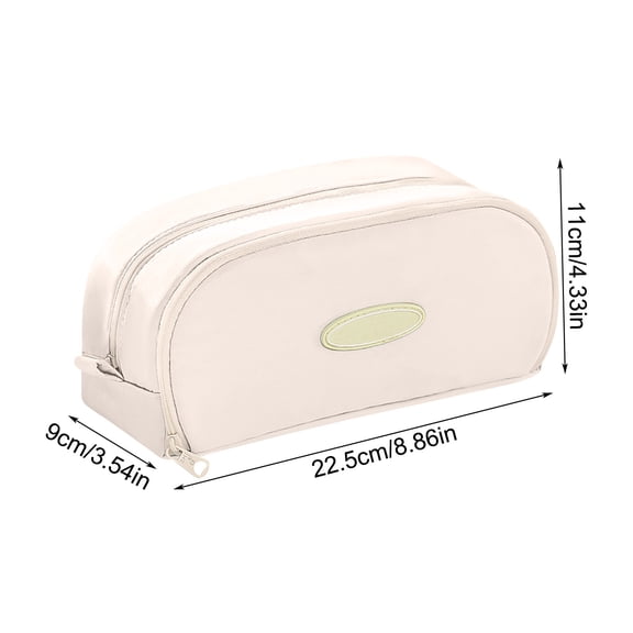 Qiweii Double Layer Double Window Models Pen Bag Pencil Case Pouch Box Bag College Supplies Teen, Cute Stuff Big Capacity Aesthetic Pen Organizer, Extra Large multifunctional Style