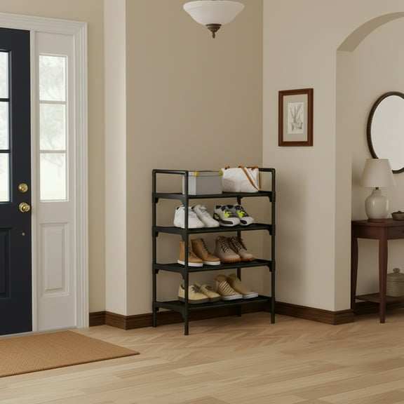 Qiweii Economical Multi-layer Simply Shoe Rack Multi-functional Storage Rack For Home And Dormitory Three Four Five Layer Optional Space-Saving Design Durable Material