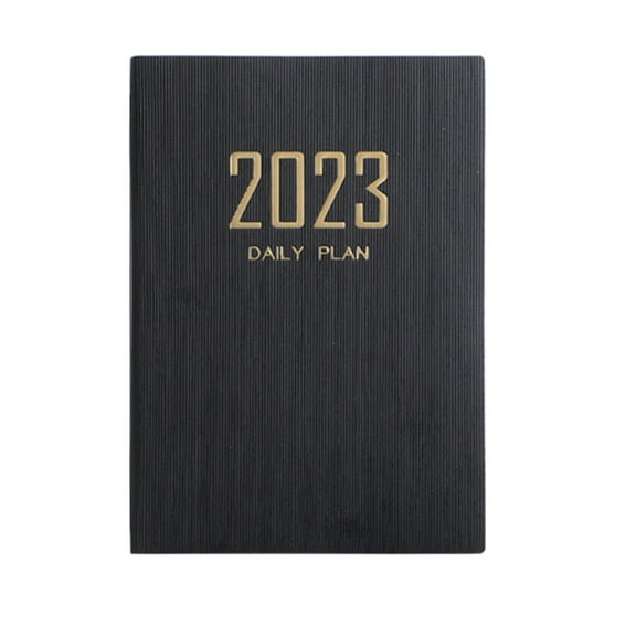 Qiweii Faux Leather A5 Notebook Monthly Index Journal for Office and Daily Use