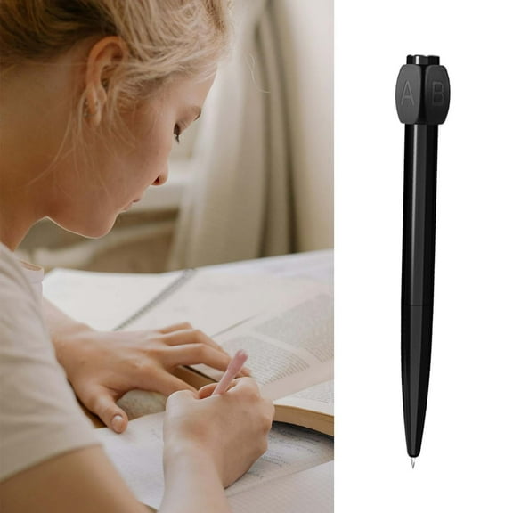 Qiweii Fidget Spinner Gel Pen 0.07 Ounce,Stress Relief Rotating Pen,Smooth Writing Black Ink Office School Pen