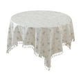 thumbnail image 1 of Qiweii French Small Fresh Floral Lace Tablecloth Waterproof Rectangle Round Table Linen INS Wind Villatic Home Dining Decor, 1 of 6