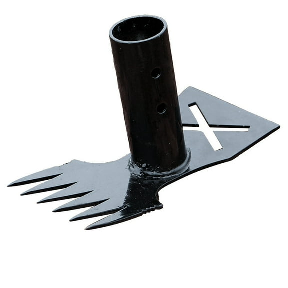 Qiweii Full Steel Double Sided Hoe and Weeder, Heavy Duty Garden Tool for Weeding and Cultivating