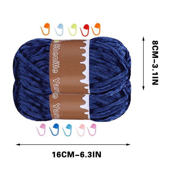 Qiweii Hand-Woven Velvet Crochet Yarn Soft Skin-Friendly Material For Knitting Crafts Scarves Hats Blankets