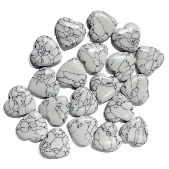 Qiweii Heart Shaped Natural Healing Stone Ornament,Colorful Crystal Craft for Home Decor and Desktop Display