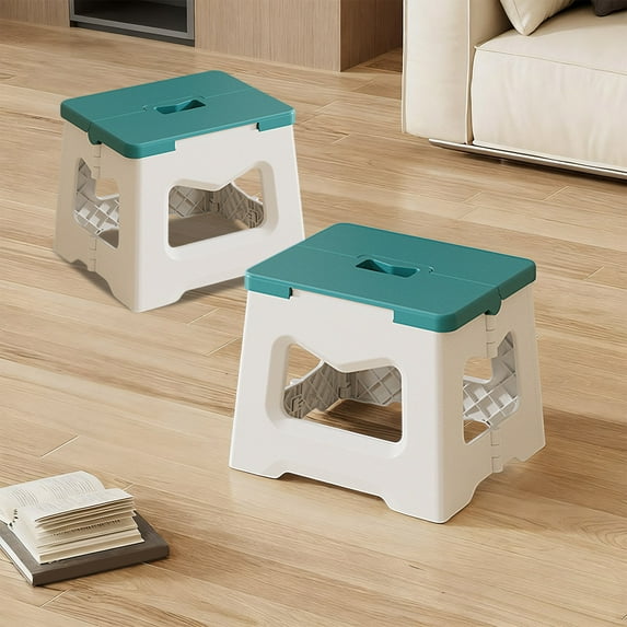 Qiweii Heavy Duty Folding Stool Outdoor Camping Fishing Street Vendor Resting Stool Adult Portable Folding Stool Sturdy Compact Outdoor Seating