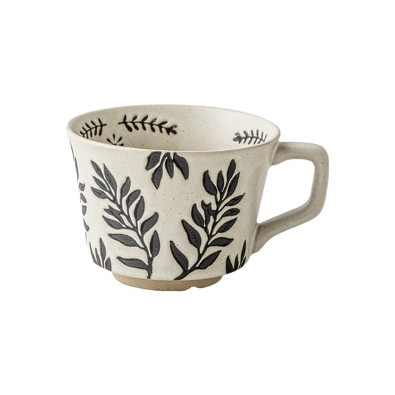 Qiweii Household Pottery Coffee Cup Vintage Ceramic Drinkware