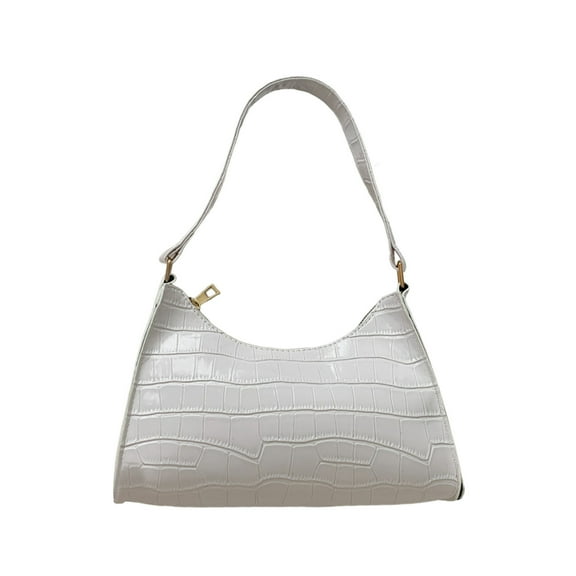 Qiweii Ladies Tote Leather Bags for Women Crocodile Embossed Zipper Satchel Purse Elegant Compartments Crossbody Work Fashion Casual Bag