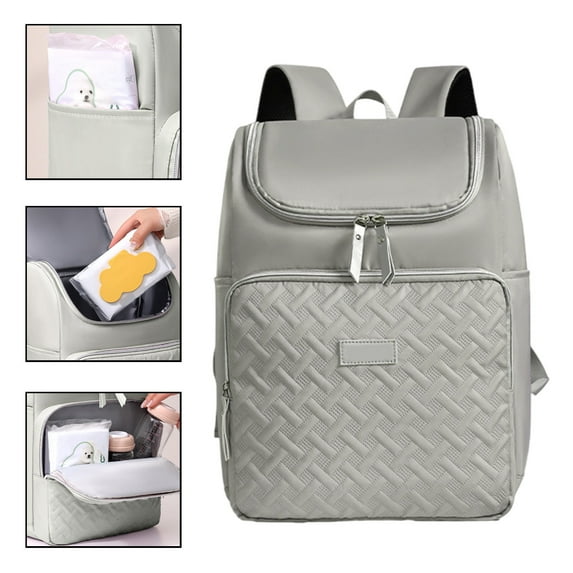 Qiweii Large-Capacity Multifunctional Mom & Baby Supplies Bag, Thermal Insulation Picnic Bag with Multiple Pockets, Travel Diaper Bag