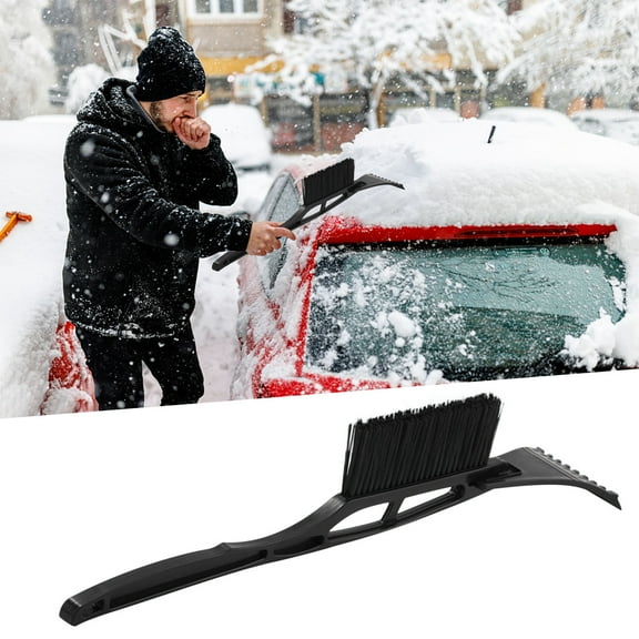 Qiweii Multi Function Snow Shovel with Brush Detachable Ice Scraper for Car Winter