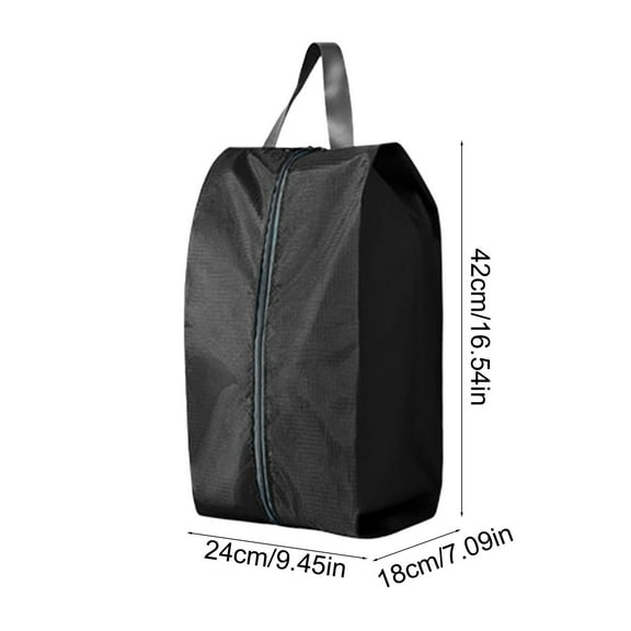 Qiweii Multi Functional Folding Shoe Bags for Travel with Zipper Closure, Waterproof Shoe Storage Bag with Handle, Washable Shoe Organizers