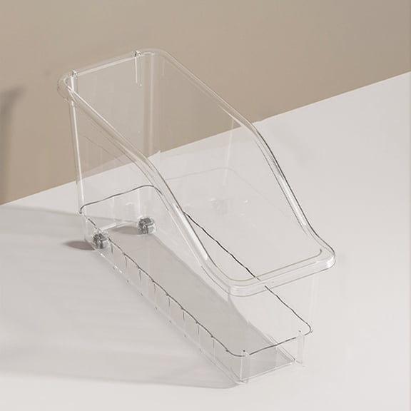 Qiweii Multi-Functional Storage Box with Pulley Cabinet Storage Basket Easy-Slide Durable for Bathroom Home Organizing