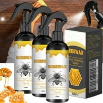 Qiweii Natural Beeswax Care Spray & Restorer, Beeswax Spray For Wood, Bees wax Sprays Cleaner, Wood Floor Polish, For Leather & Furniture Polish (2PC)