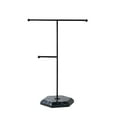 thumbnail image 1 of Qiweii Necklace Holder Jewelry Organizer Stand – 2‑Tier T‑Bar Jewelry Display Tree with Tray for Countertop Necklace Bracelet Earring Storage, 1 of 6