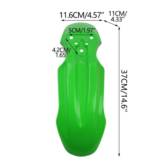 Qiweii Off Road Motorcycle Front Fender Mudguard,Durable Replacement Part Perfectly Compatible with CRF50 Pit Bikes for Mud and Debris Protection